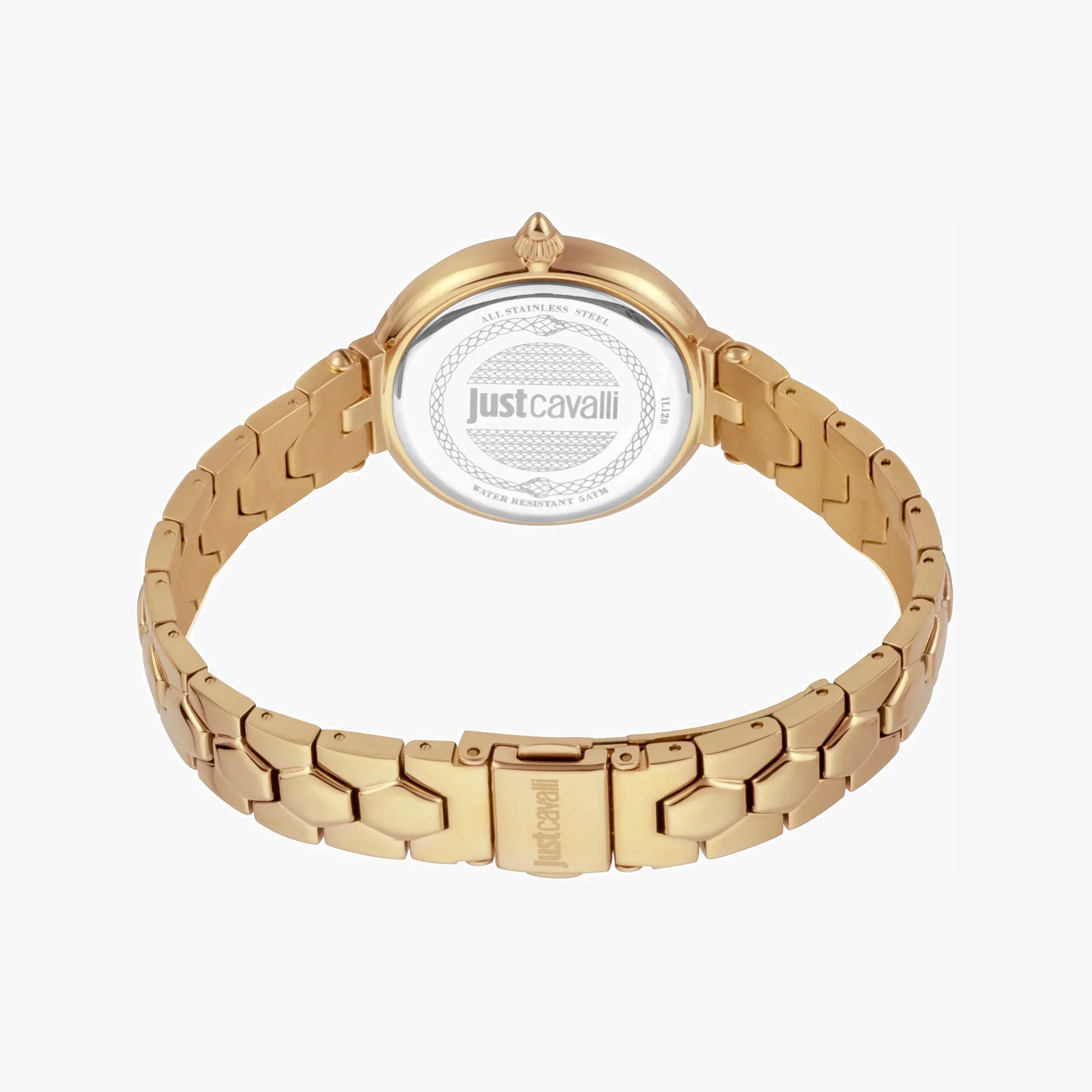Just Cavalli Women's Gold Stainless Steel Watch, White Dial | Jc1l128m0565