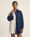 The Janus Two-Tone Shirtdress-0