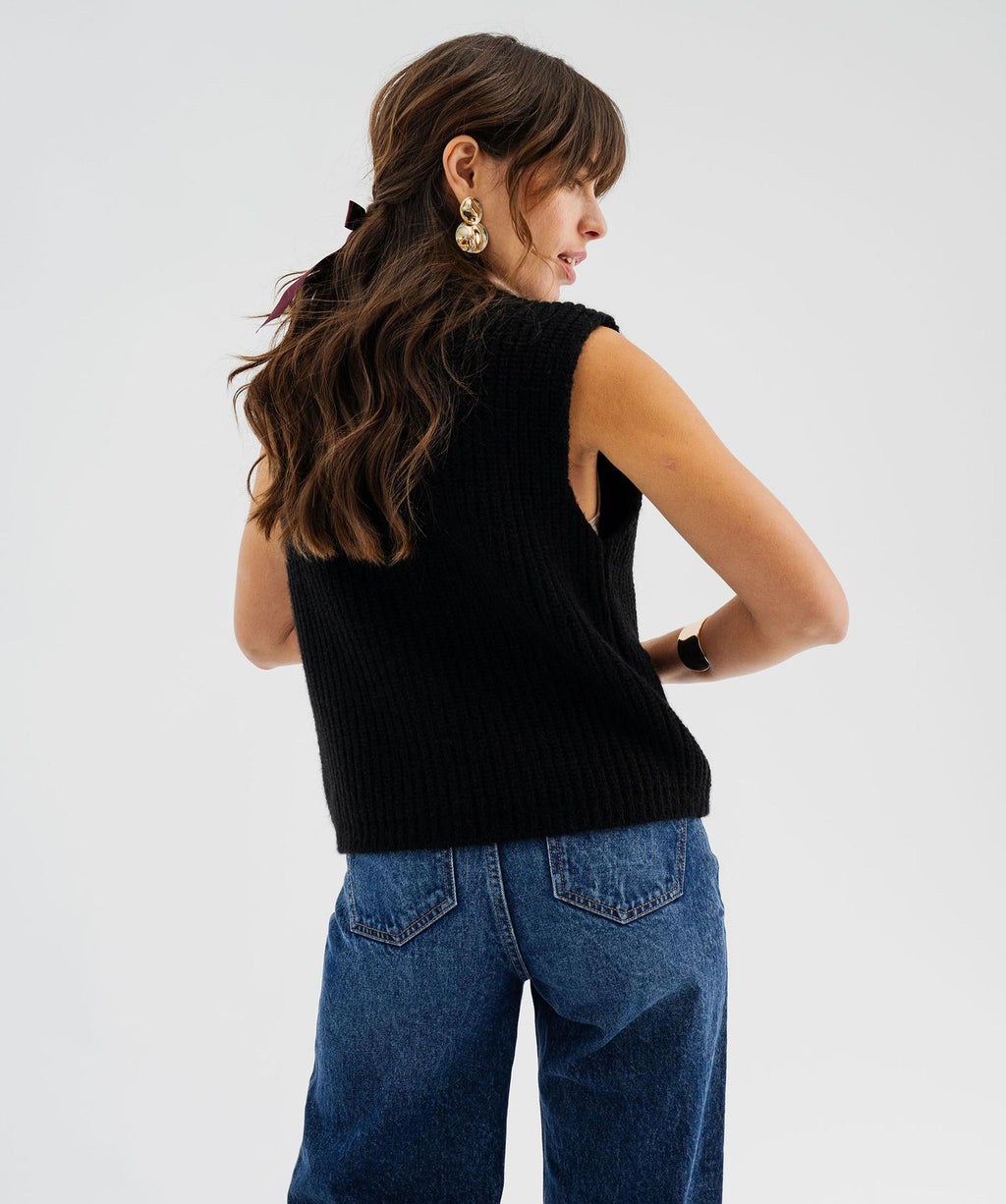 Cardigan Knit Vest