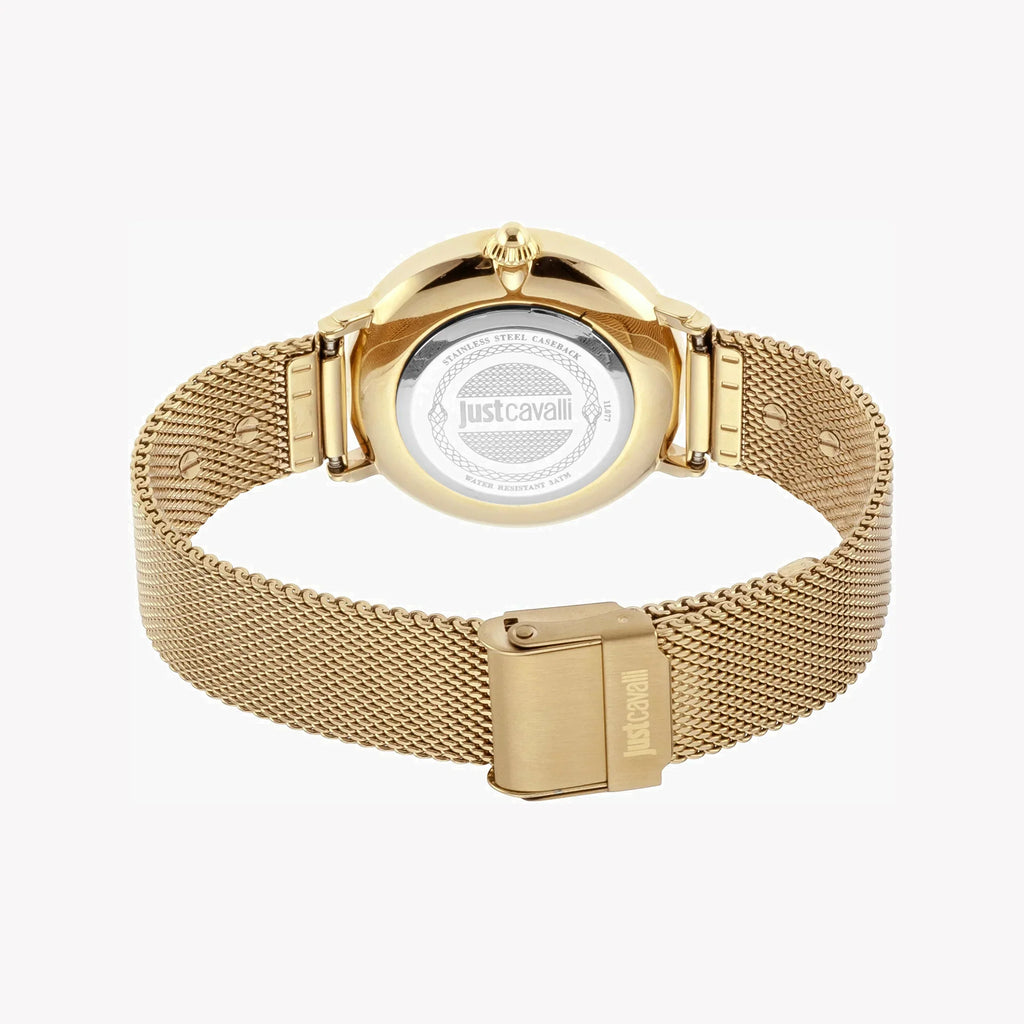 Just Cavalli Women's Gold Watch, Champagne Dial | Jc1l077m0075