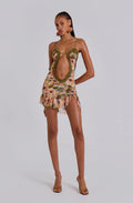 Printed Floral Mini Dress