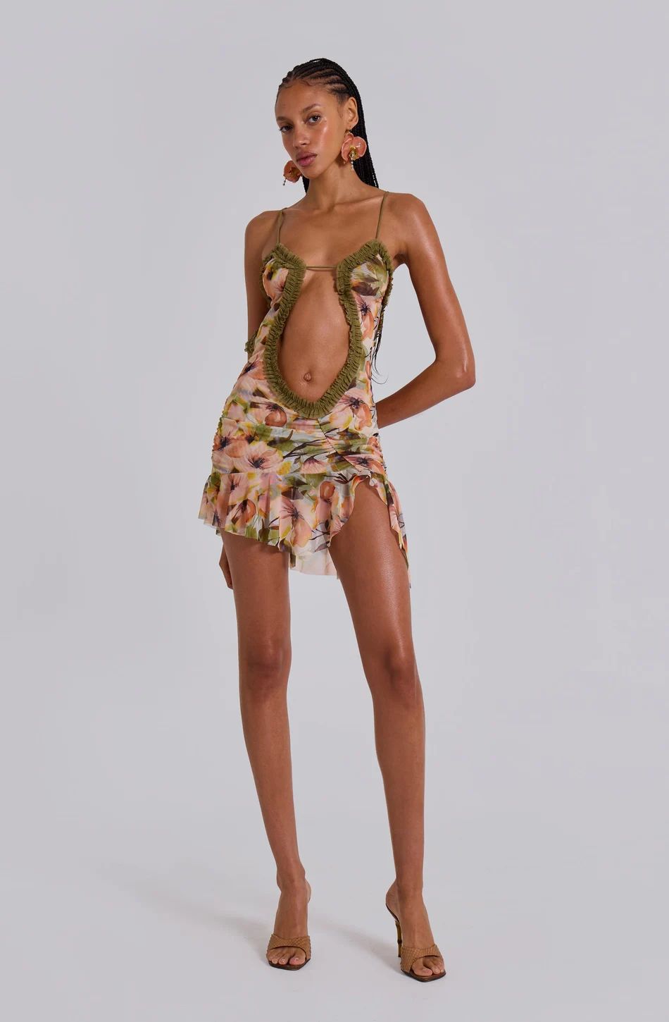 Printed Floral Mini Dress