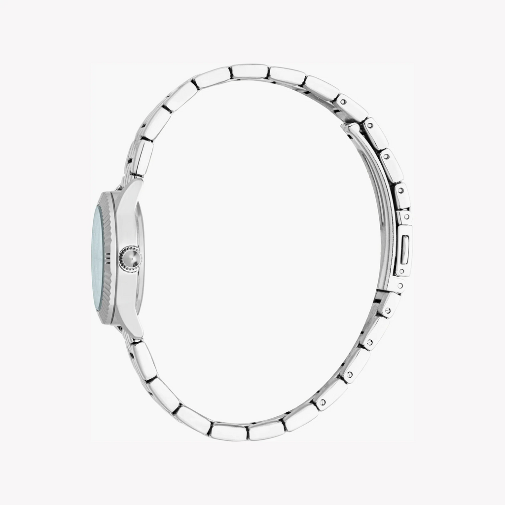 Just Cavalli Women's Silver Watch, Light Blue Dial | Jc1l328m0045