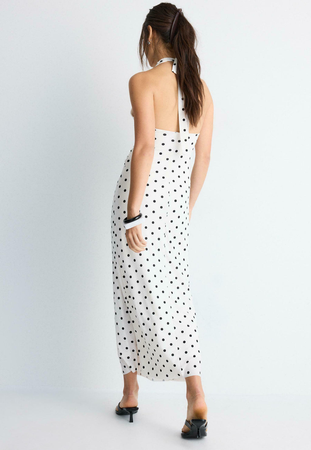 Polka Dot Backless Dress