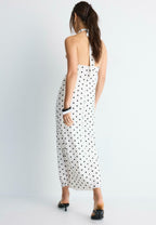 Polka Dot Backless Dress