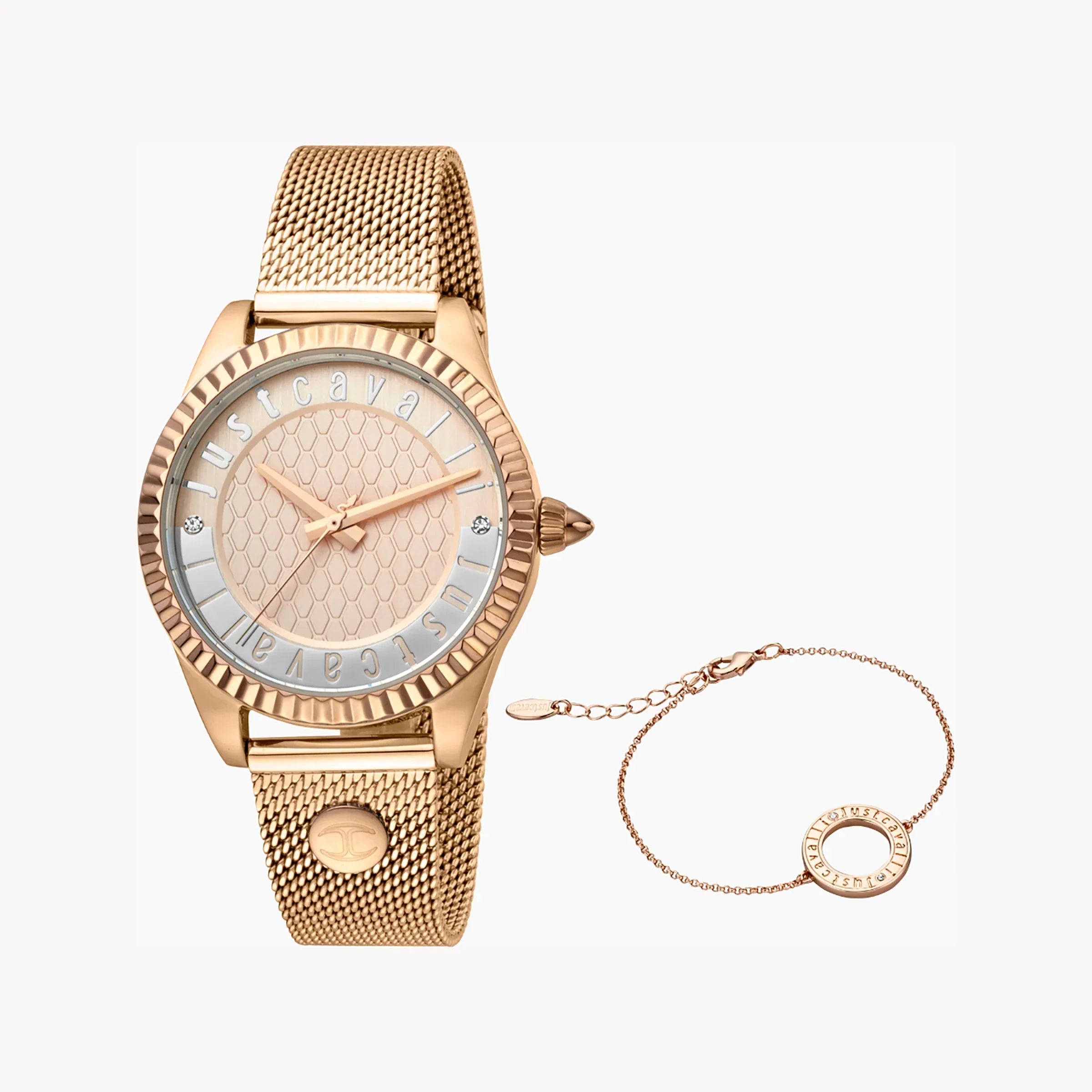 Just Cavalli Women's Rose Gold Watch, Elegant Design | Jc1l133m0075