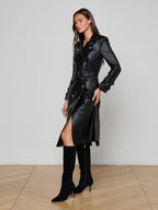 Belted Long Trench