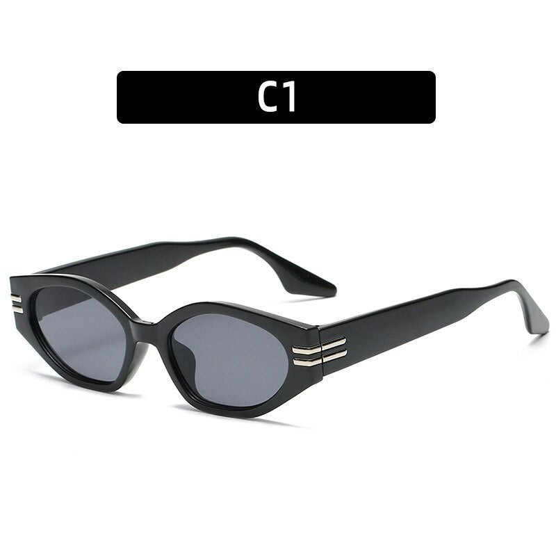 Fashion Vintage Cat Eye Sunglasses Women Men Luxury Brand Designer Popular Travel Small Frame Sun Glasses Sexy Ladies UV400