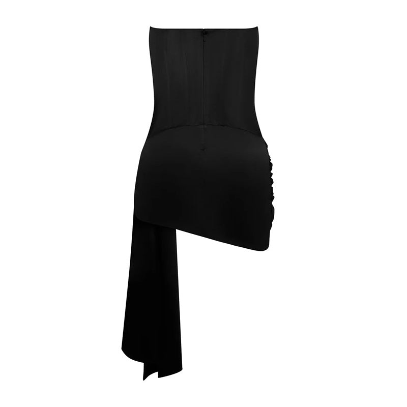 Elegant and Unique Spicy Girl Strapless Backless Dress Women Slimming Style Formal Dress