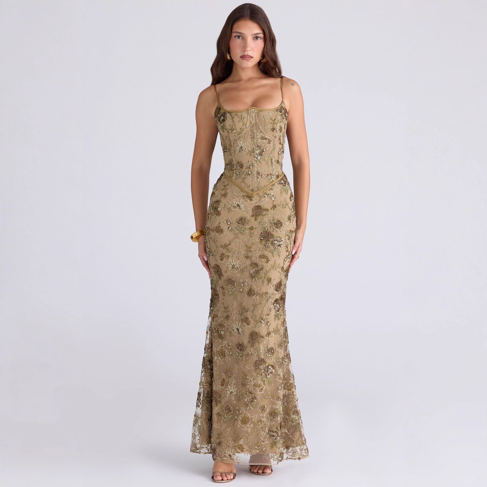 Elegant Low Neck Sleeveless Sexy Backless Tie-Up Dress for Women