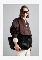 Quilted woven bag