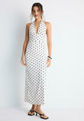 Polka Dot Backless Dress