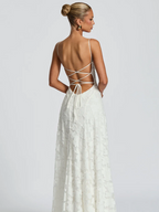 Lace halter dress