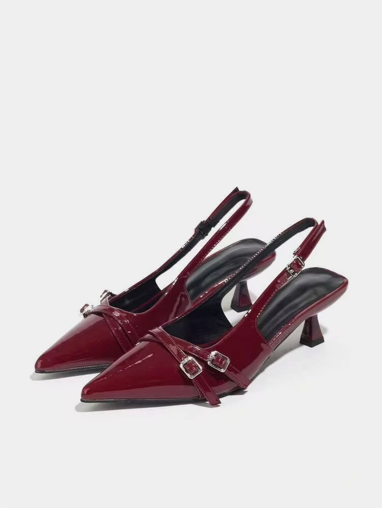 Point Toe Slingback Pumps