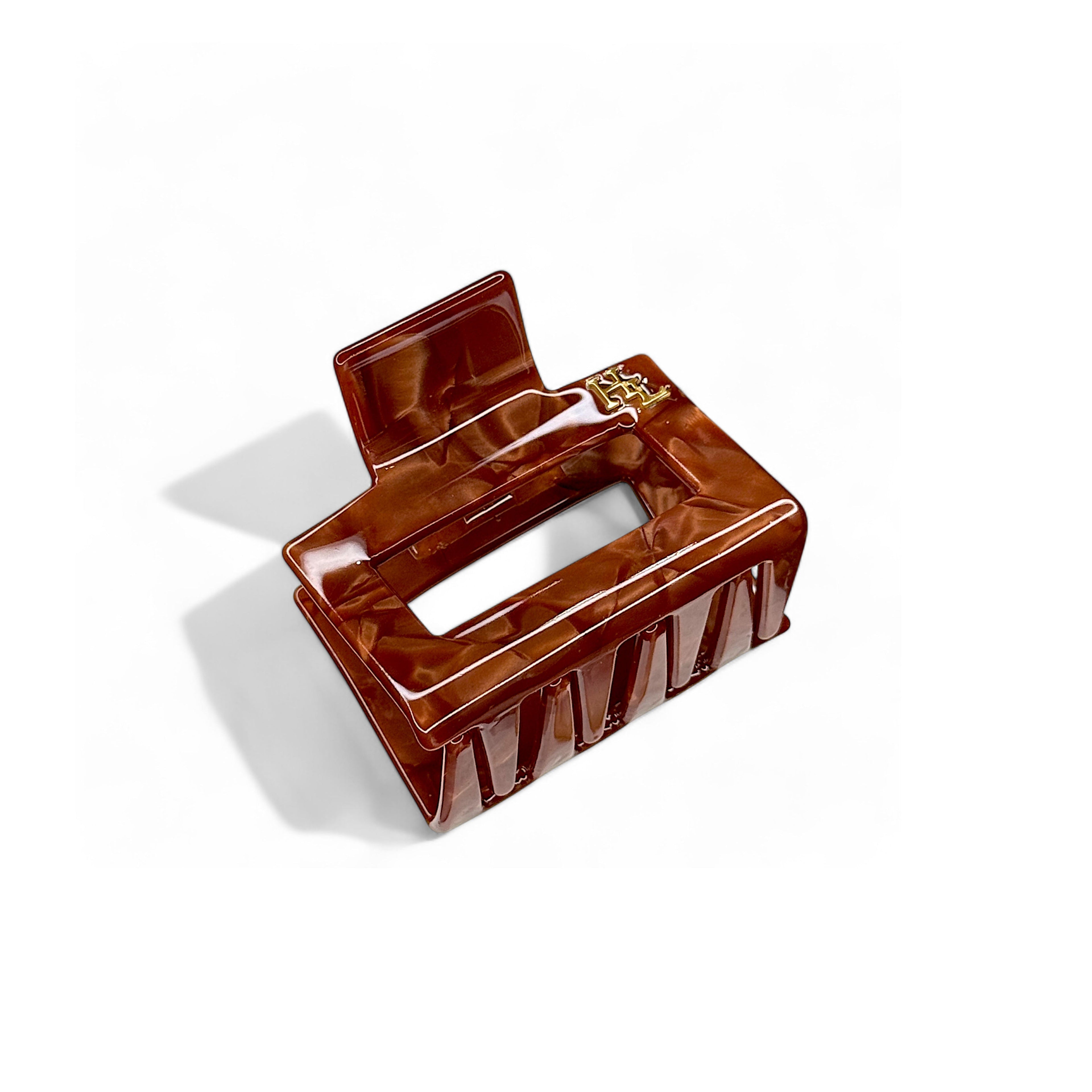 Ecofriendly Acetate Midi Clip - Chocolate