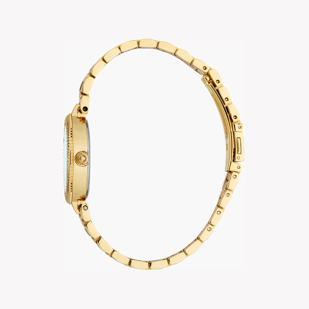 Just Cavalli Women's Gold Watch, Turquoise Dial | Jc1l308m0055