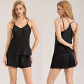 Sexy Backless Simple Two-Piece Set Women's Sleepwear Home Clothing