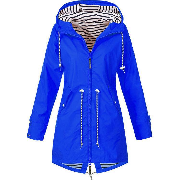 Zipper women's three in one outdoor hooded mountaineering jacket