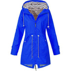 Zipper women's three in one outdoor hooded mountaineering jacket