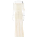 European and American style strapless patchwork backless slim fit long dress sexy and fashionable dress