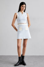 Striped knitted set