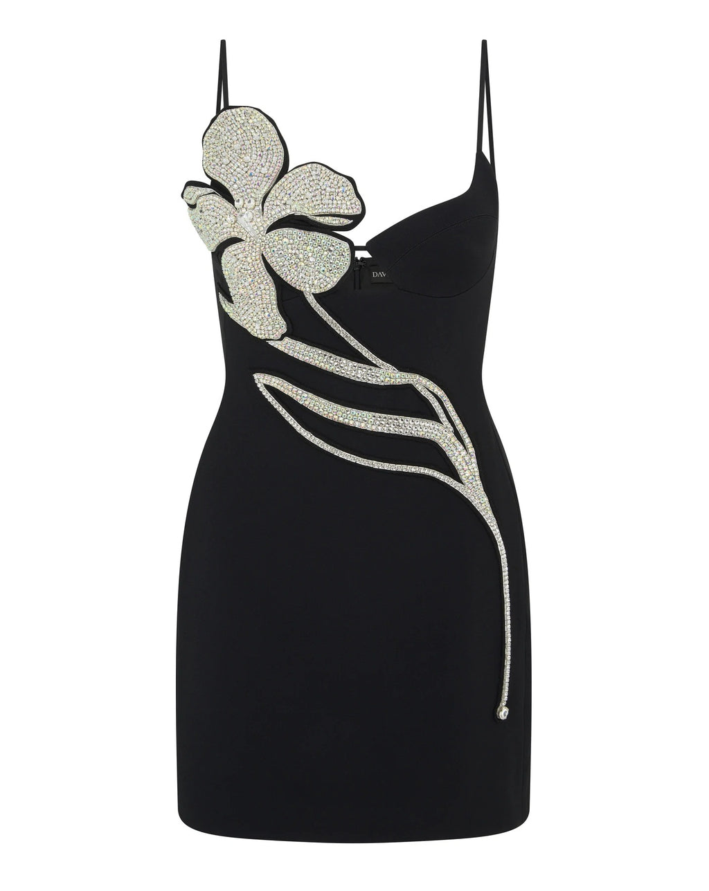 New Light Luxury Heavy Industry Hot Drill Slim Fit Hip Bandage Hot Girl Dress Suspenders Little Black Dress