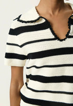 Crocheted Polo T-Shirt