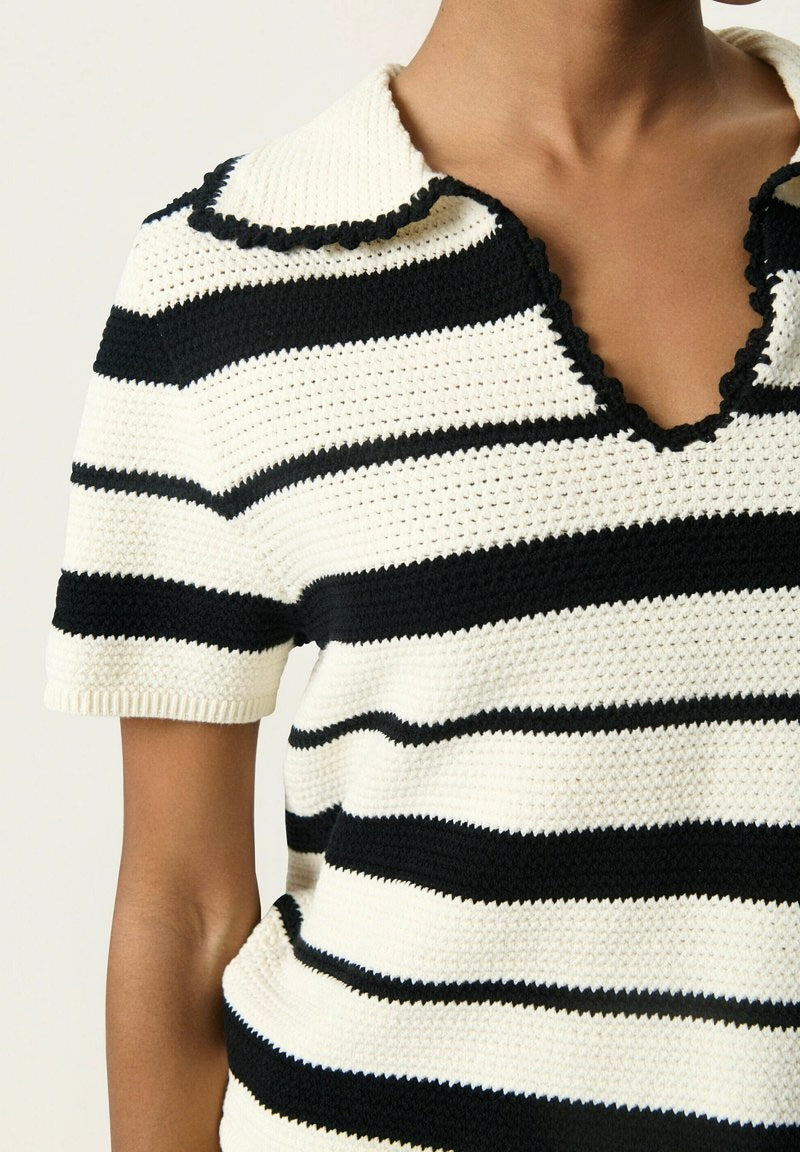 Crocheted Polo T-Shirt