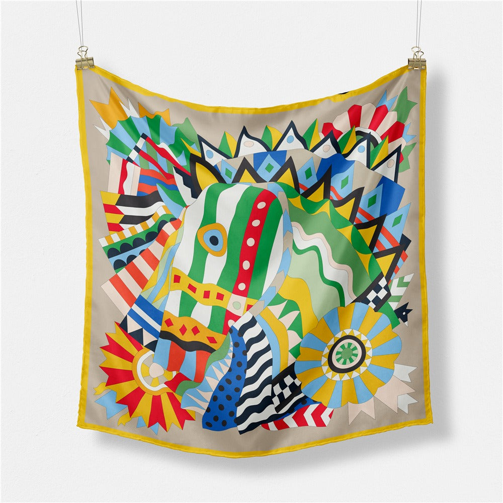 Hand-painted Junma scarf
