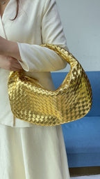 Large size women's woven bag large capacity hand-held armpit bag women's bag