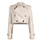 British Style Short Section Small Suit Jacket Female Spring Suit Design Sense High Waist