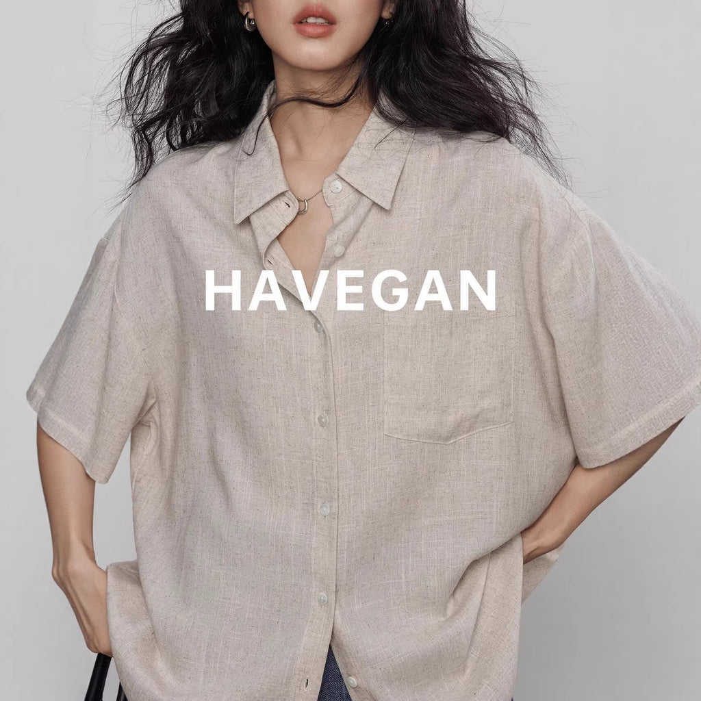 Loose Commute Shirt for Women Short Sleeve Casual Top with Rich Aesthetic