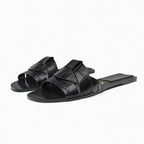 European and American style women's shoes, flat sandals, comfortable outer wear, simple style women's shoes