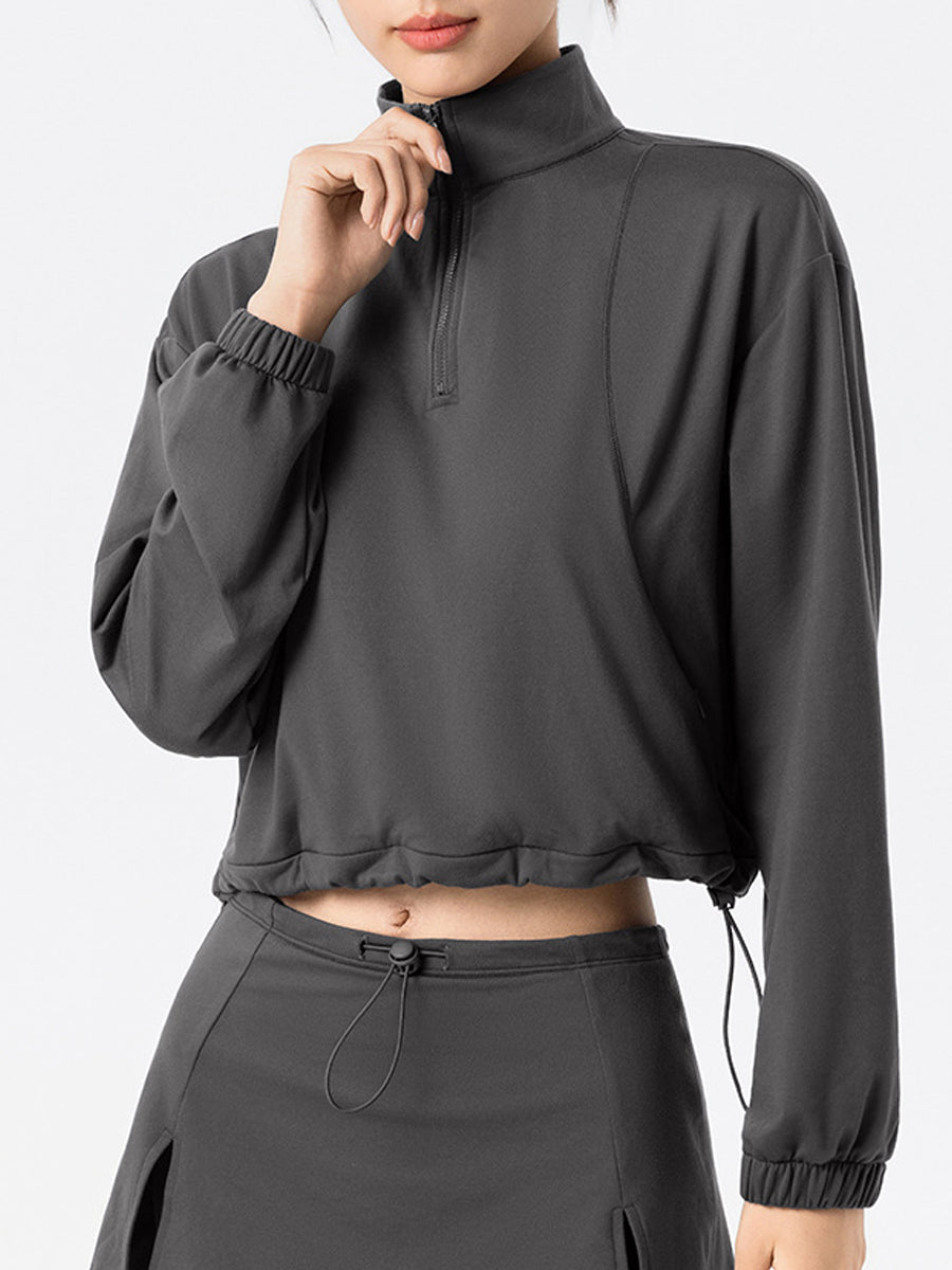 Elevate Zip Crop