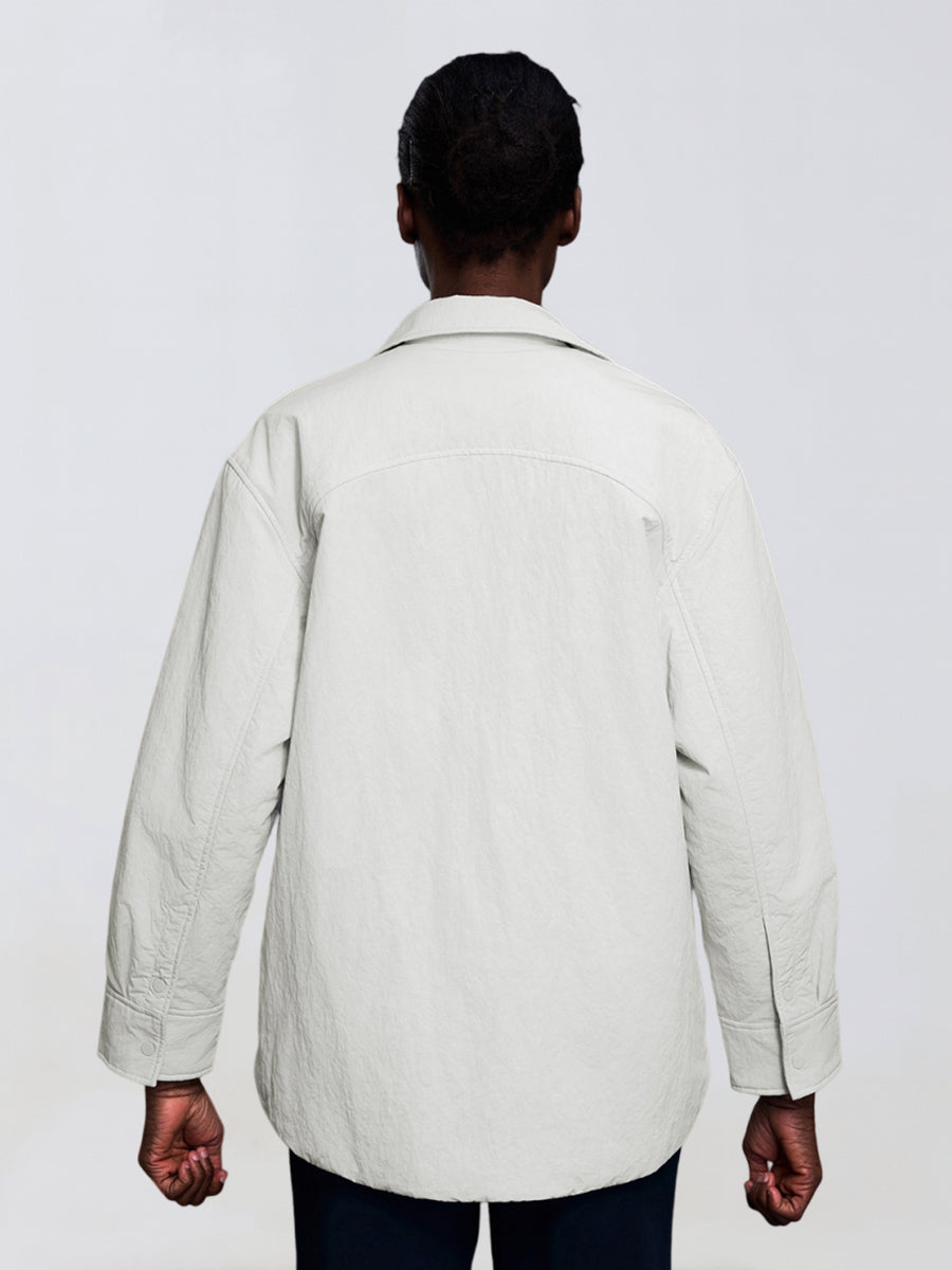 CozyLayer Collared Puffer Shirt