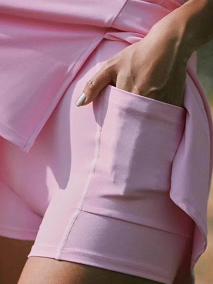 Color-Block Striped Tennis Dress