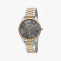 Just Cavalli Silver & Rose Gold Watch, Gray Dial | Jc1l176m0095