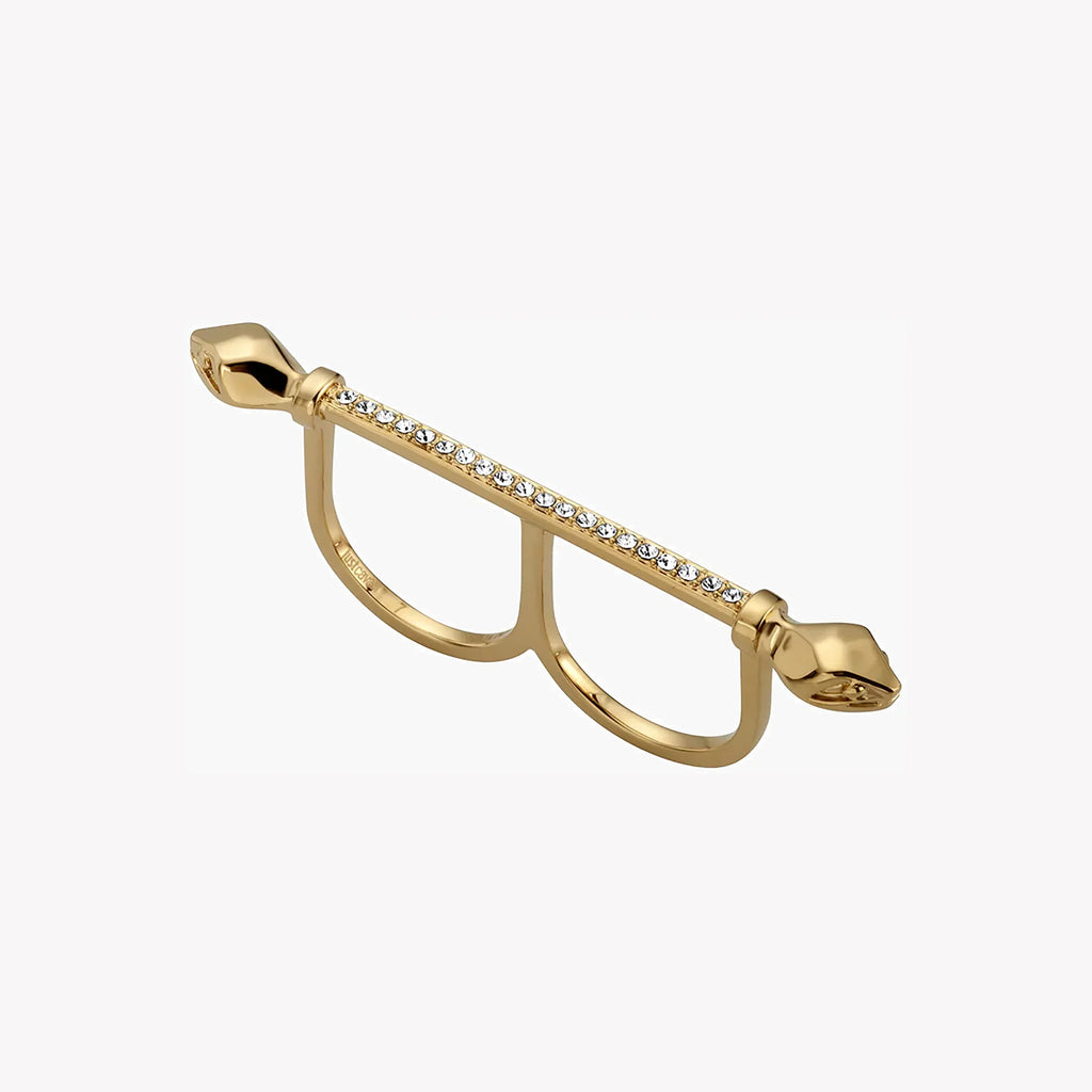 Just Cavalli Women's Gold Brass Ring, Gold Finish | Jcrg00410206
