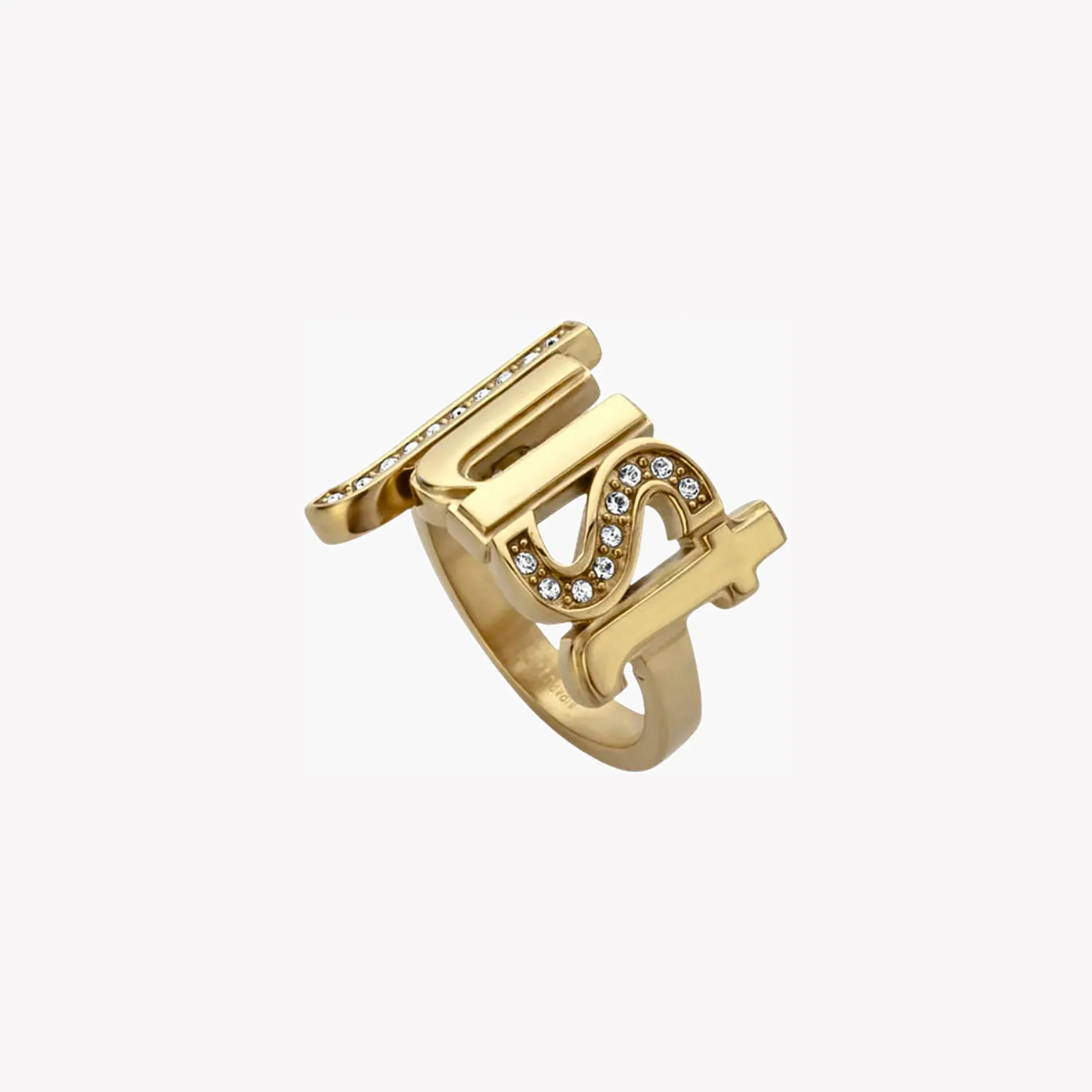 Just Cavalli Women's Gold Stainless Steel Ring | Jcrg00600206