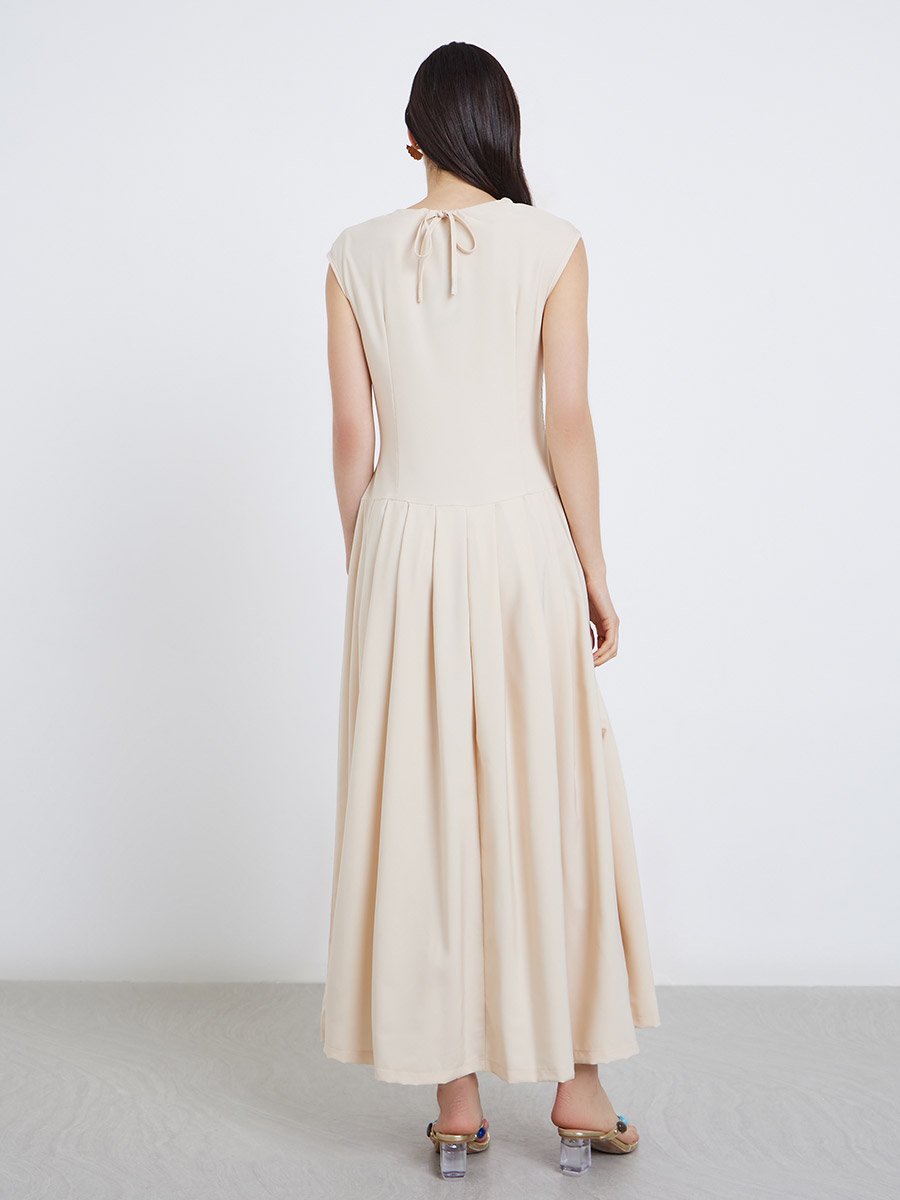 Pleated Vintage Dress