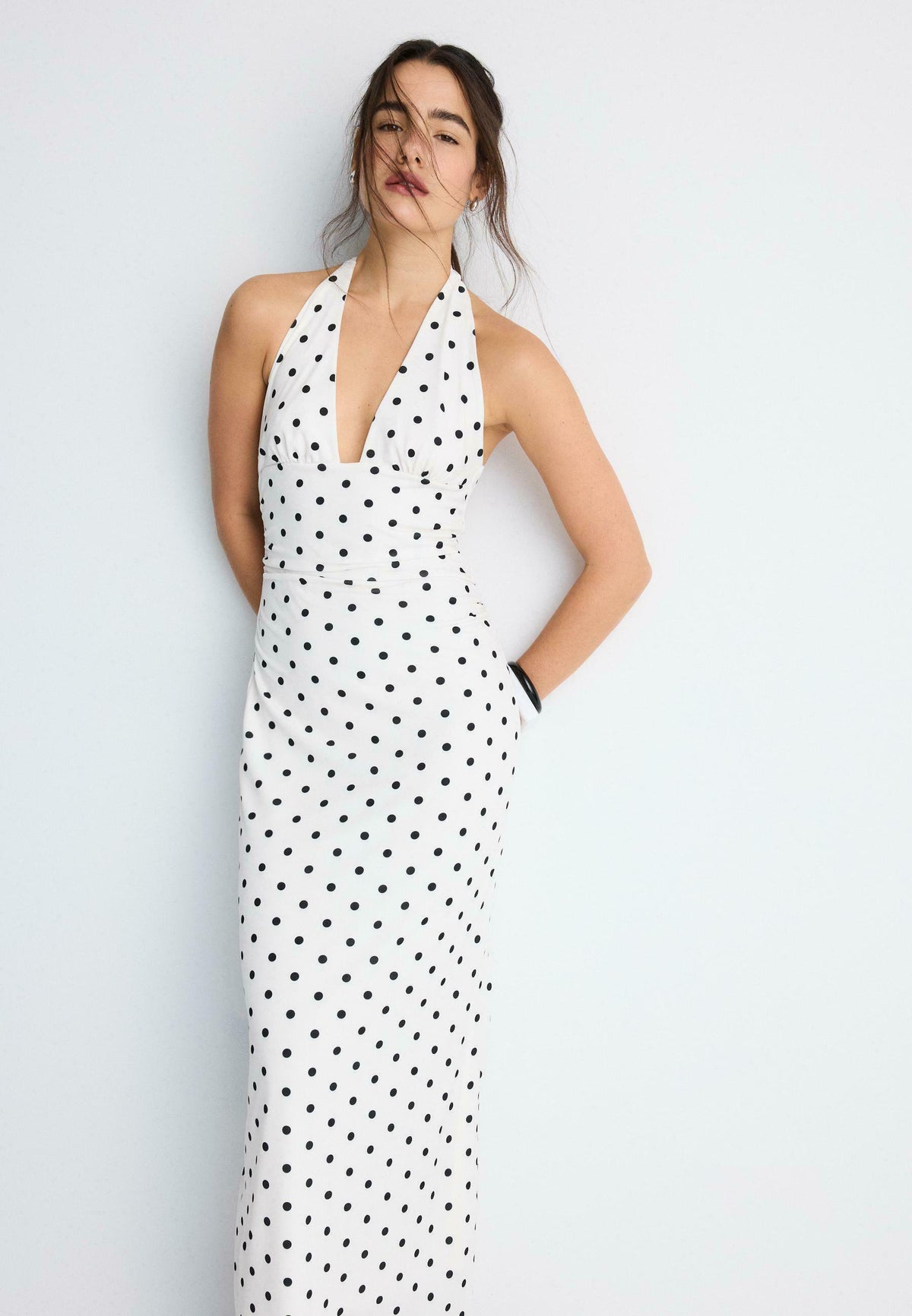 Polka Dot Backless Dress