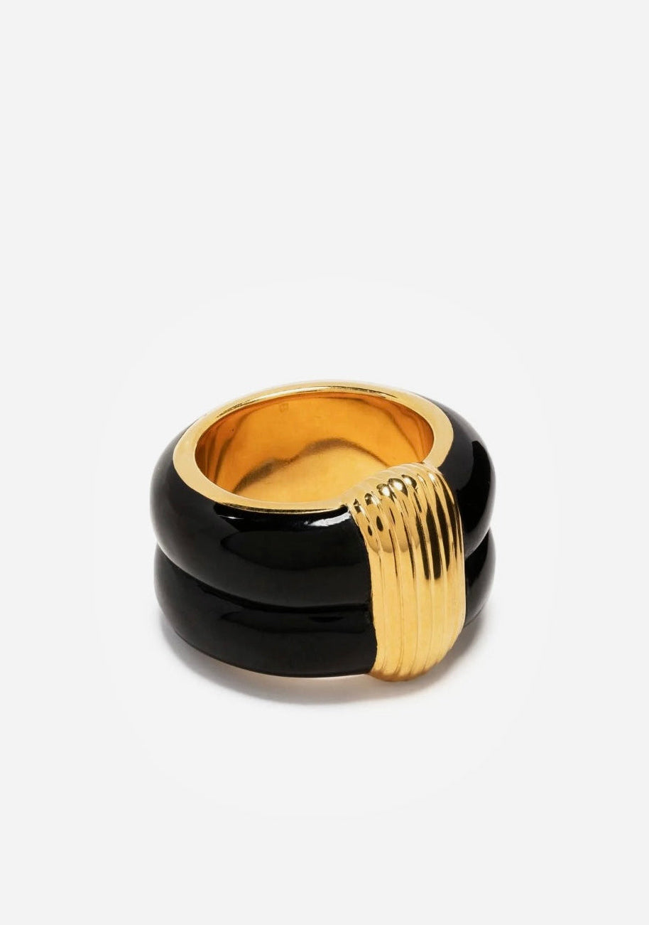 Gold plated Enemal Ring