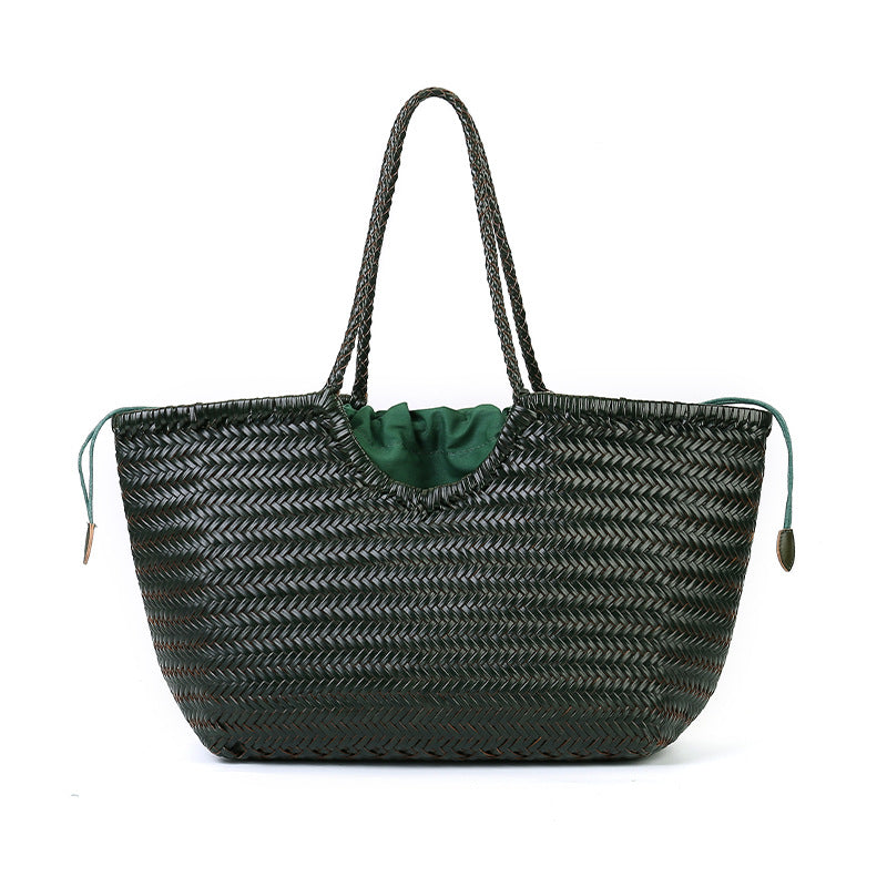 Large capacity woven bag for women