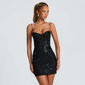 Embroidered Bodycon Dress