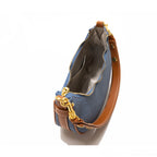Denim Half Moon Women Hobo Shoulder Purses  Luxury Brand Leather Tote Handbag Vintage Sling Crossbody Bag