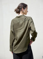 VintageLinen Loose Blouse