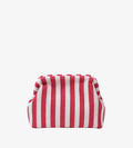 Upcycle striped pouch