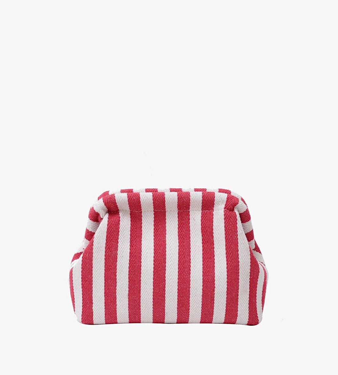 Upcycle striped pouch
