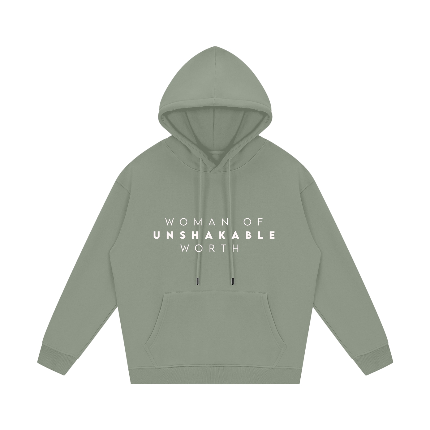 woman of unshakable worth Fleece Hoodie-8