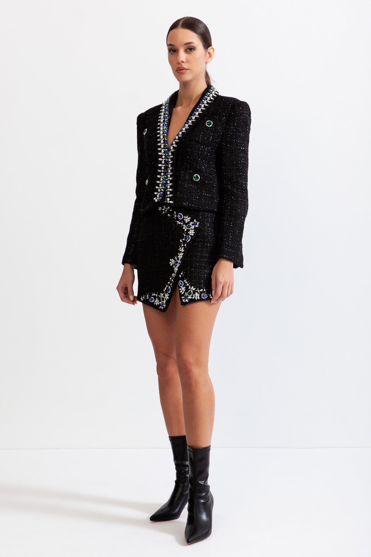 Crystal Tweed Blazer